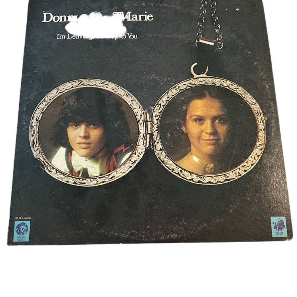 Donny & Marie Osmond I'm Leaving‎ It All Up to You LP Vinyl Album tested